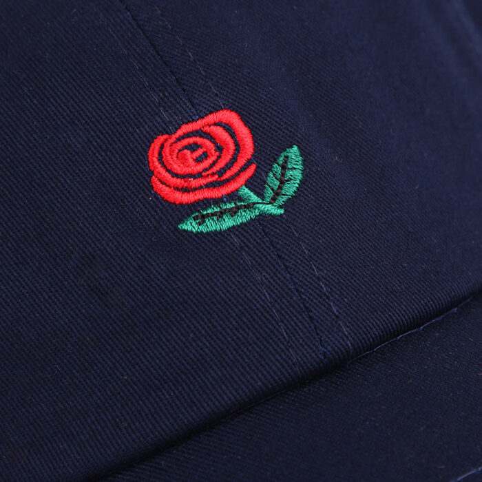 Women’s Rose Embroidered Sun Hat – Korean Style - Image 5