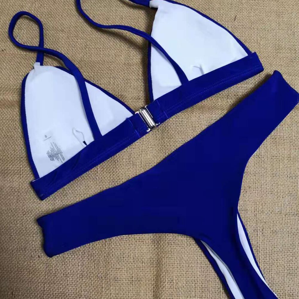 European‑American Split Bikini Top – Sexy Summer Swimwear - Image 2