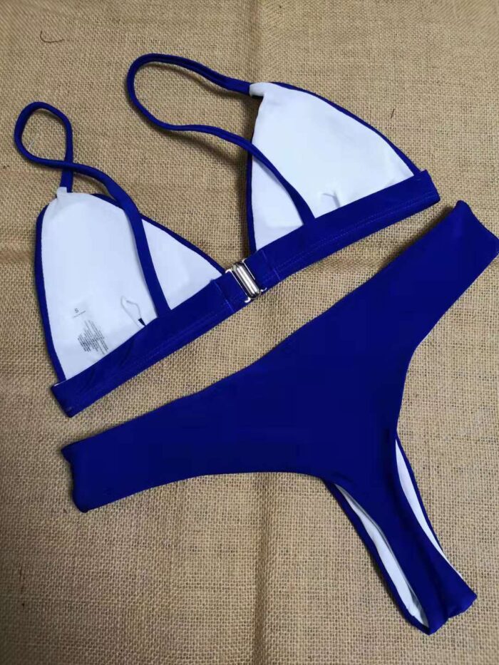 European‑American Split Bikini Top – Sexy Summer Swimwear - Image 2