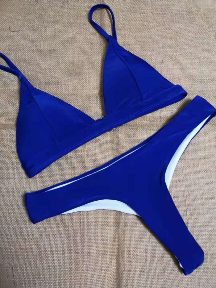 European‑American Split Bikini Top – Sexy Summer Swimwear - Image 3