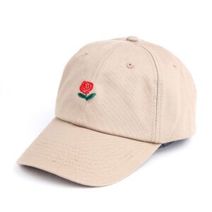 Women’s Rose Embroidered Sun Hat – Korean Style