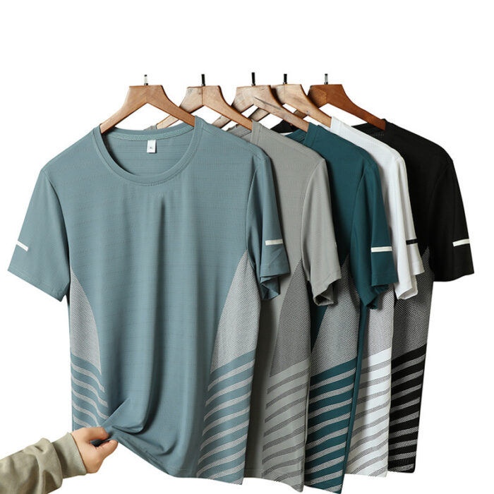 Men’s Ice Silk Quick-Dry Summer Tee - Image 2