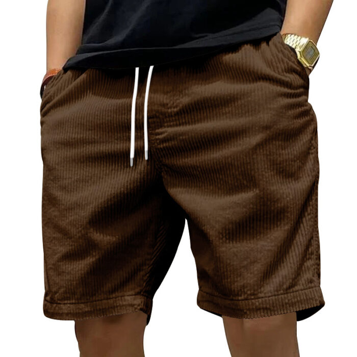 Men’s Vintage Cargo Shorts – Corduroy Summer Style - Image 7
