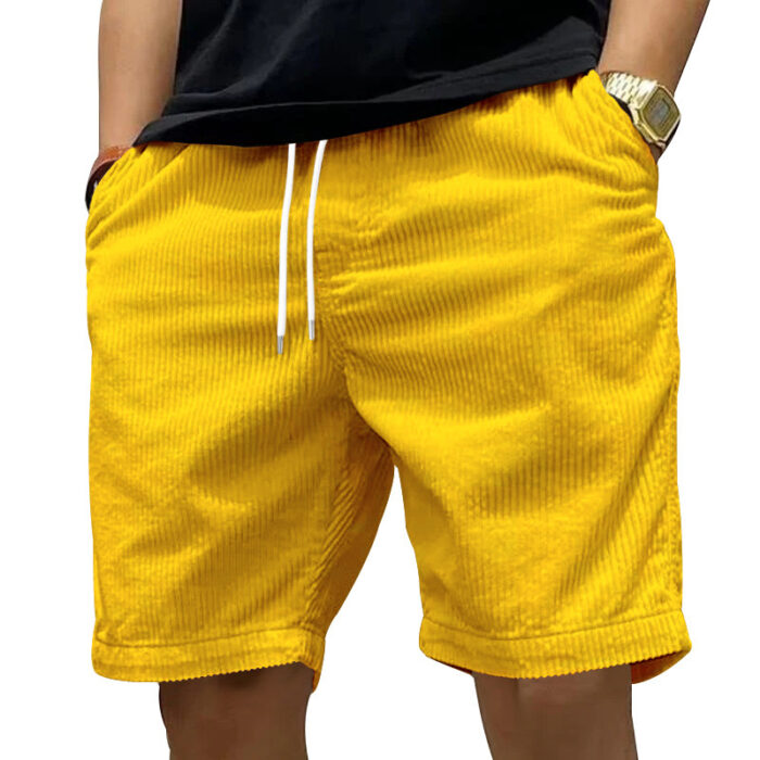 Men’s Vintage Cargo Shorts – Corduroy Summer Style - Image 8