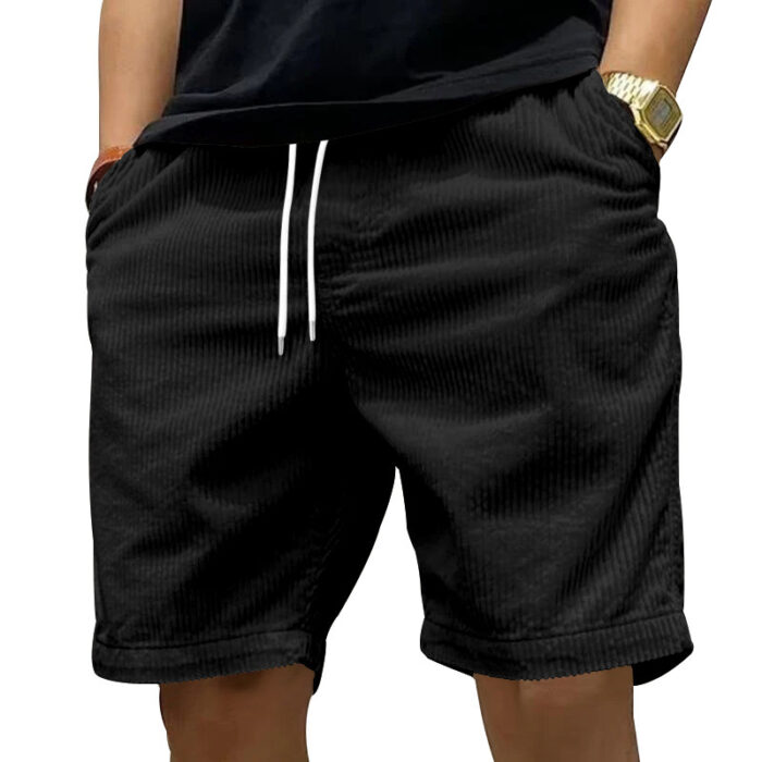 Men’s Vintage Cargo Shorts – Corduroy Summer Style - Image 10