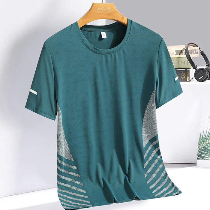 Men’s Ice Silk Quick-Dry Summer Tee - Image 4
