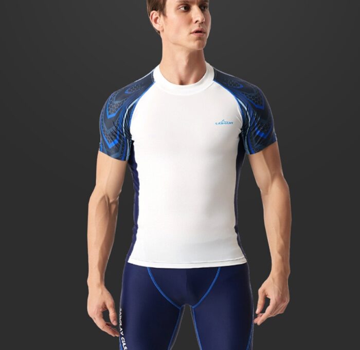 Men's Rashguard Set – Quick-Dry Lycra Surf Shirt & Swim Shorts - Image 7