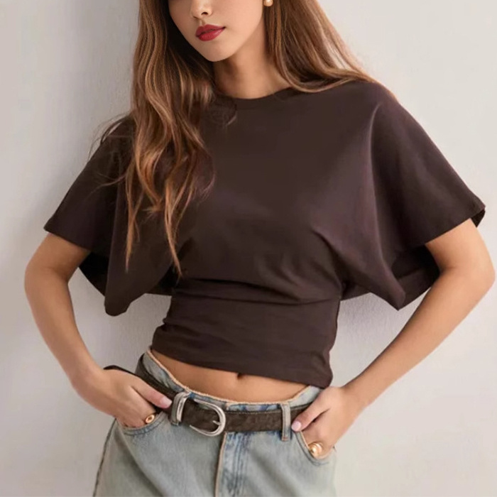 Loose Sleeve Round Neck Top