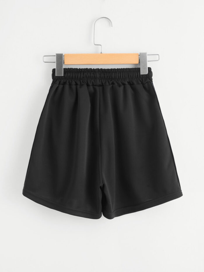 Rainbow Striped Elastic Waist Shorts - Image 5