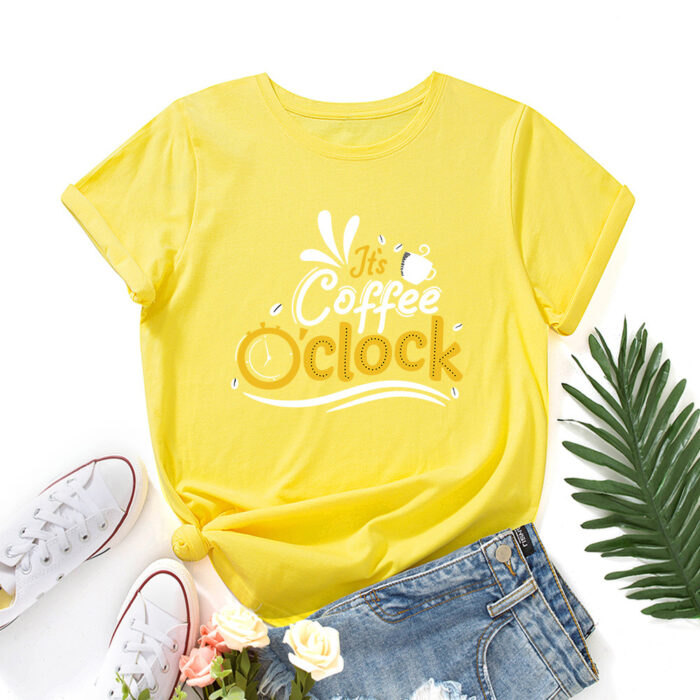 Bold Letter Print Oversized Tee – Women's Casual Summer T-Shirt - Image 2