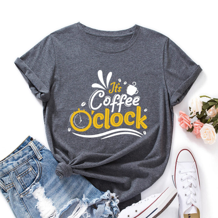 Bold Letter Print Oversized Tee – Women's Casual Summer T-Shirt - Image 10