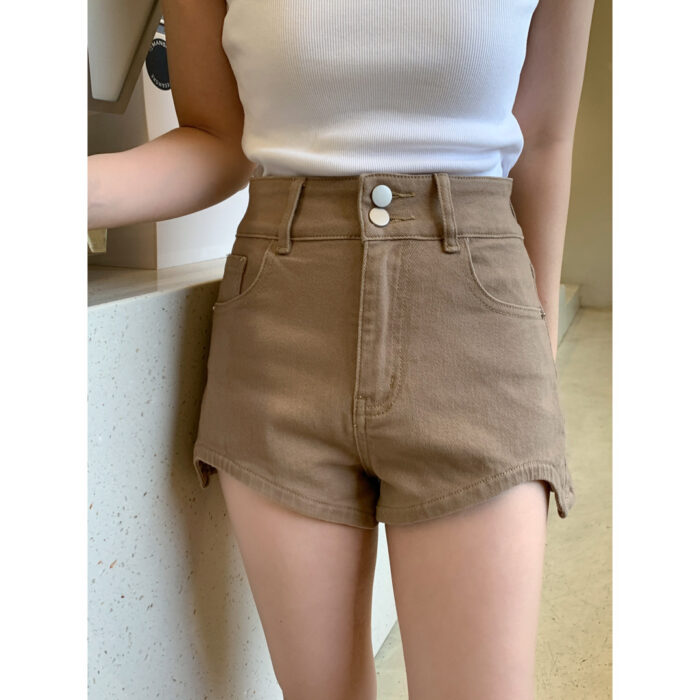 High Waist Denim Shorts - Image 7