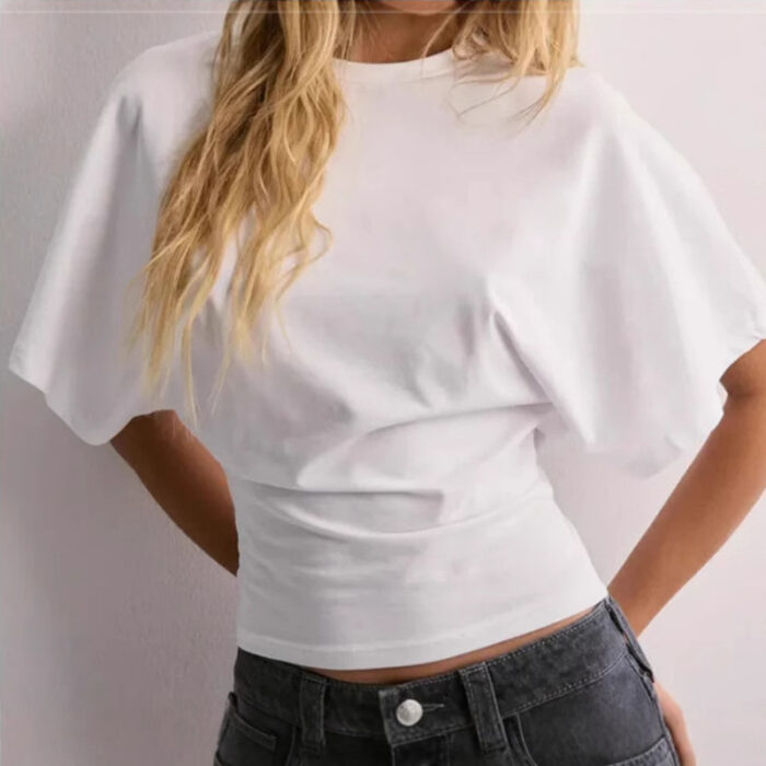 Loose Sleeve Round Neck Top - Image 9