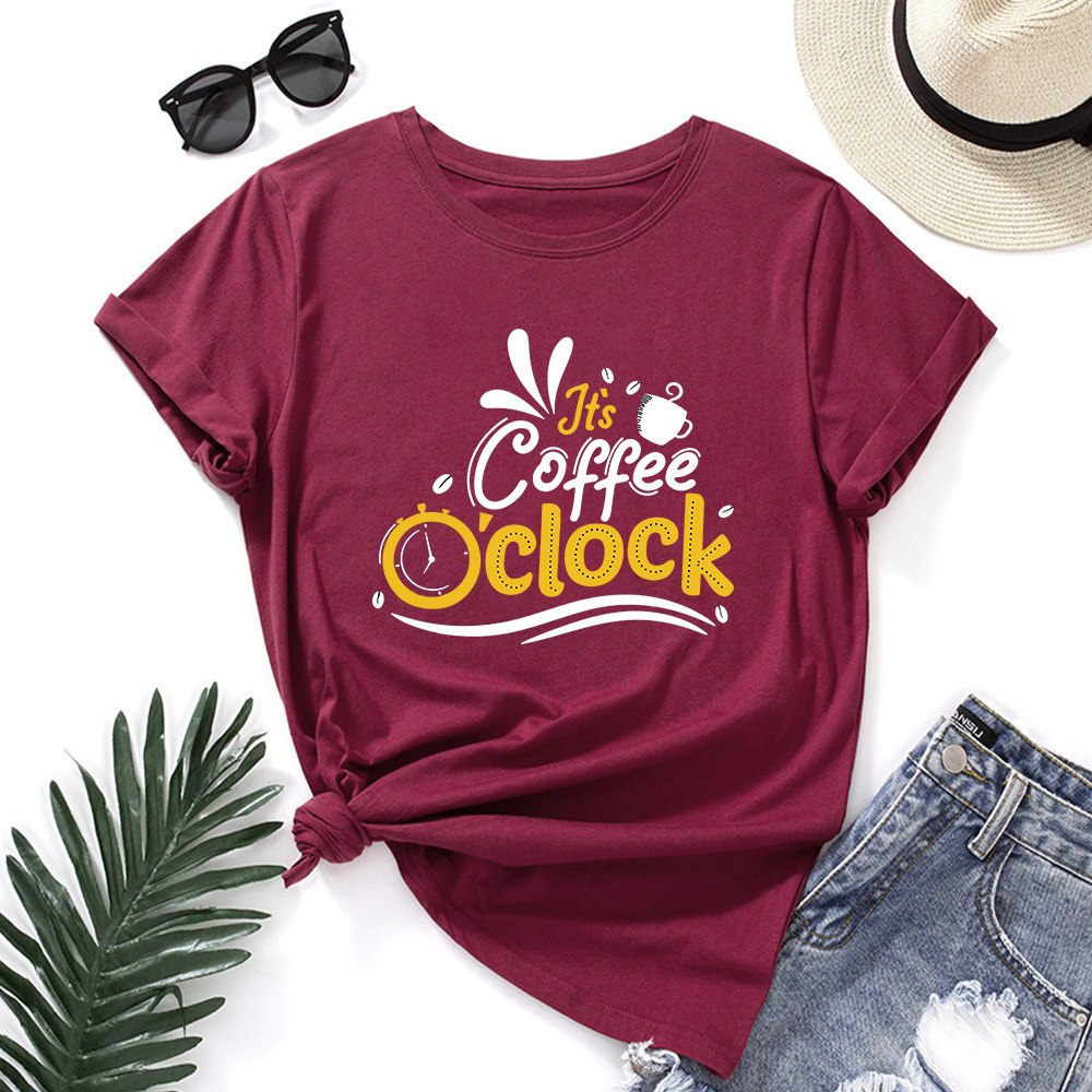 Bold Letter Print Oversized Tee – Women's Casual Summer T-Shirt