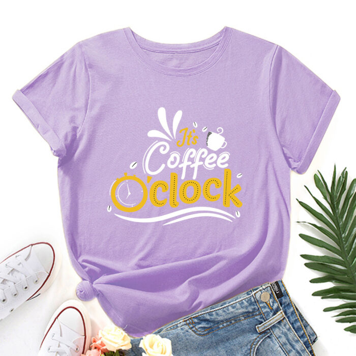 Bold Letter Print Oversized Tee – Women's Casual Summer T-Shirt - Image 9