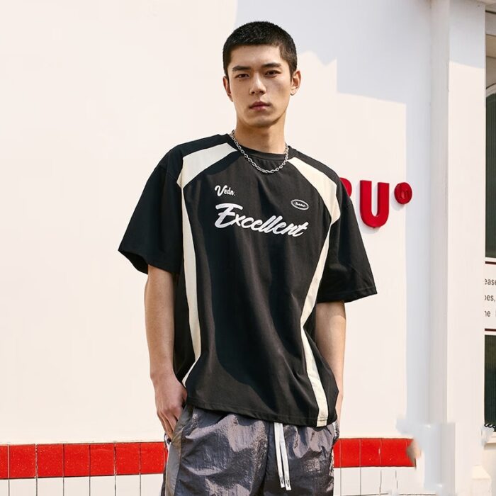 Basketball-Inspired Cotton Tee – Men’s Casual Sportswear