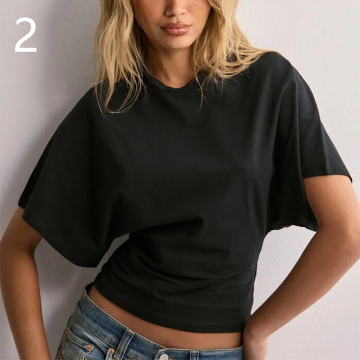 Loose Sleeve Round Neck Top - Image 6