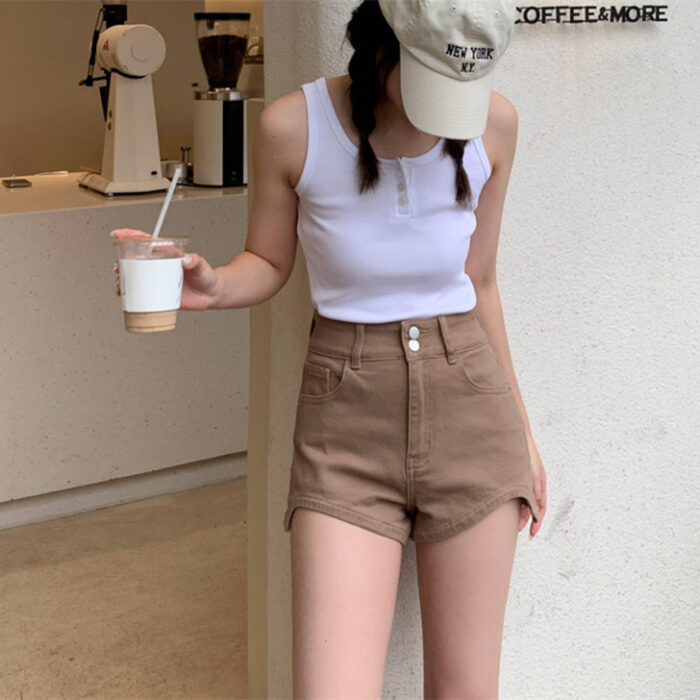 High Waist Denim Shorts