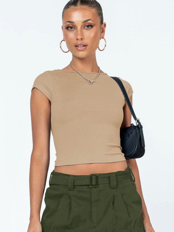 Y2K Hollow Crop Top Tee - Image 6
