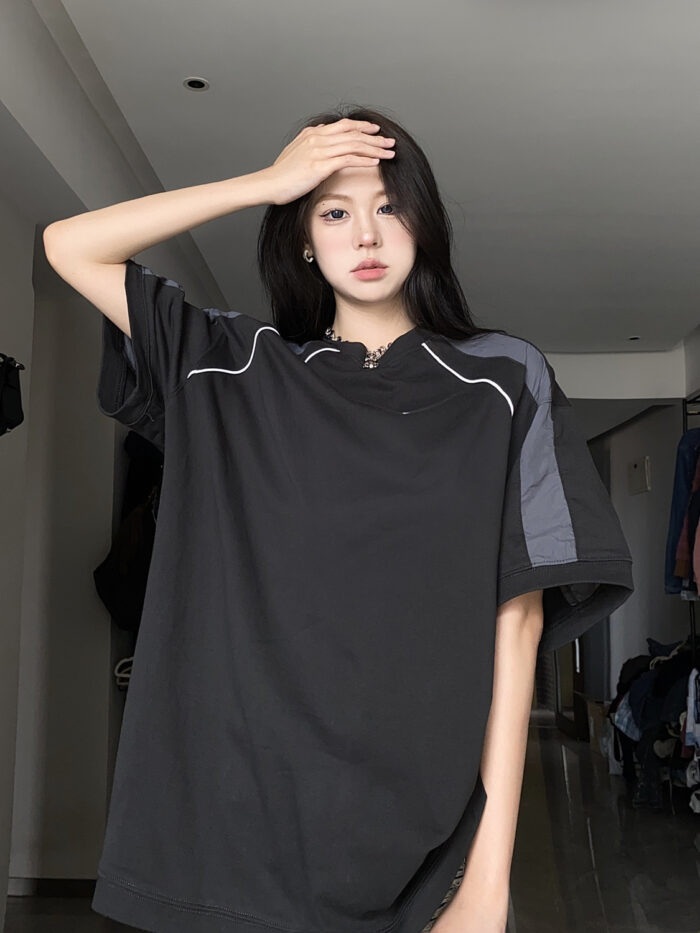 Oversized Women's Summer T-Shirt – Loose Fit Short Sleeve Tee - Image 5