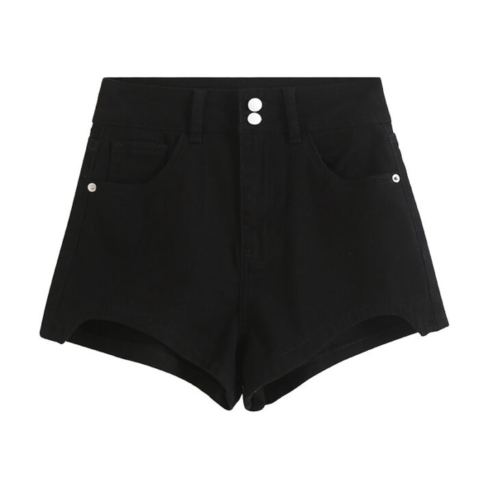 High Waist Denim Shorts - Image 3