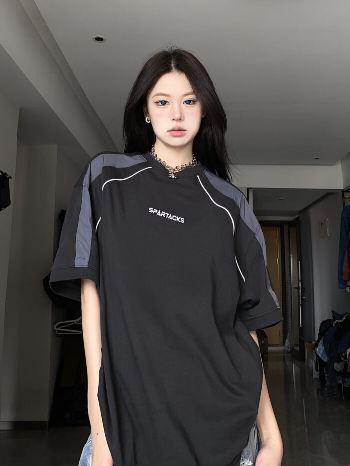 Oversized Women's Summer T-Shirt – Loose Fit Short Sleeve Tee - Image 3